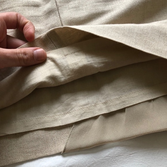 Anthropologie Baraschi Gold Drape Pencil Skirt 0 - Picture 4 of 6